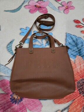 FEED Projects Eleanor Crossbody Bag Medium-sized Brown Leather